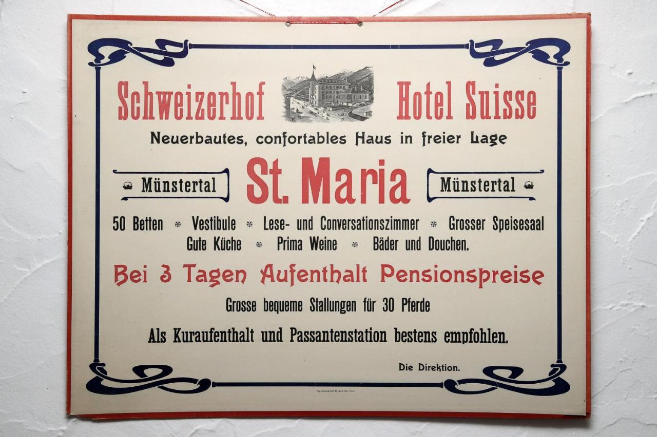 Hotel Schweizerhof Sta Maria Santa Maria Val Muestair エクステリア 写真